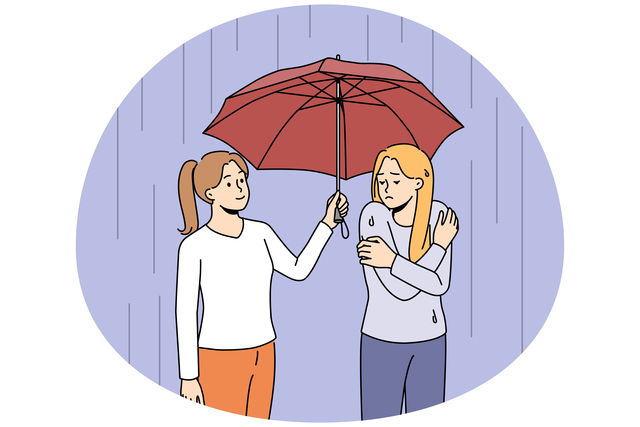 Caring support during difficult times